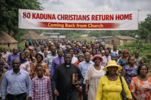 80 Kaduna Worshippers Return Home After Escaping Kidnappers