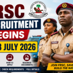 FRSC Recruitment Begins 3 July 2026
