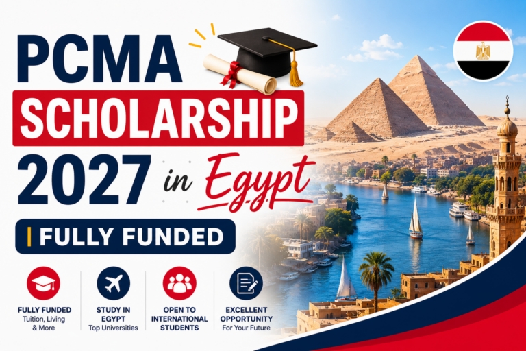 2027 PCMA Scholarship In Egypt