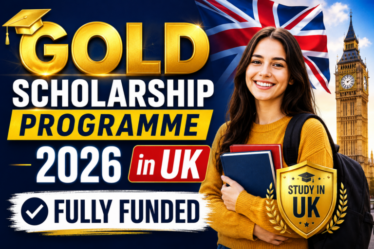 Gold Scholarship Programme 2026 in UK | Fully Funded