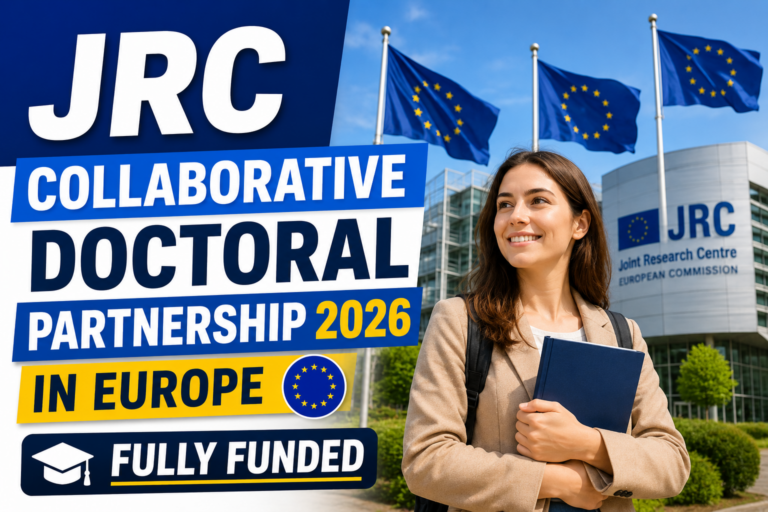 JRC Collaborative Doctoral Partnership 2026 in Europe | Fully Funded