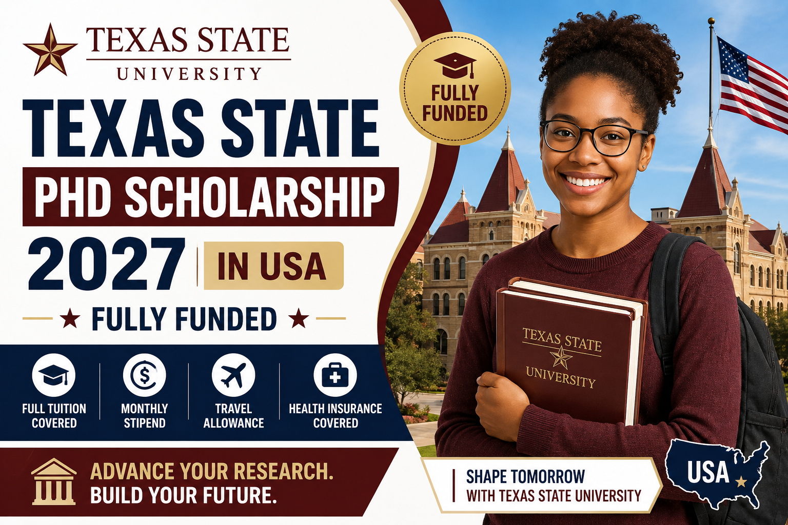 Texas State PhD Scholarship 2027