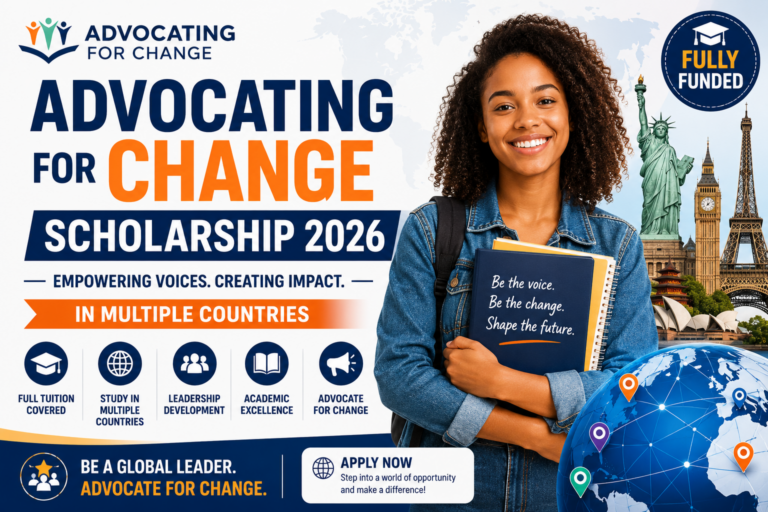 Advocating for Change Scholarship 2026 in Multiple Countries