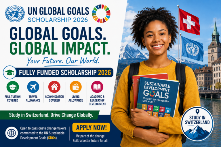 UN Global Goals Scholarship 2026 in Switzerland | Fully Funde