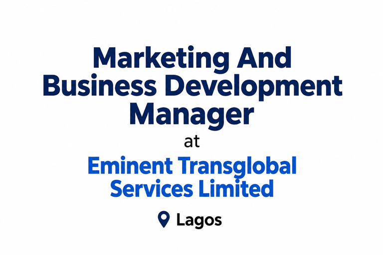 Marketing And Business Development Manager