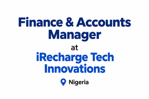 Finance & Accounts Manager Job at iRecharge Tech Innovations | Apply Now